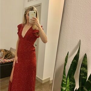 Amuse society polka dot dress